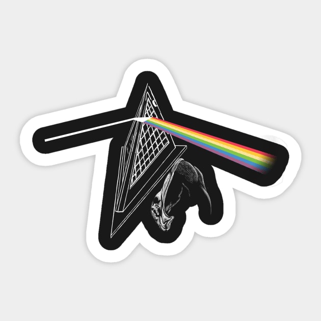 The Dark Side of the Hill Sticker by ohmybatman